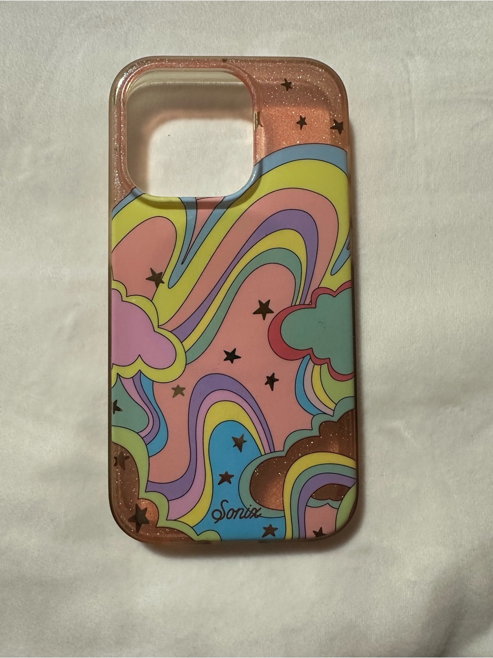 Sonix Pink Rainbow Cloud iPhone 14 Pro Magsafe Case